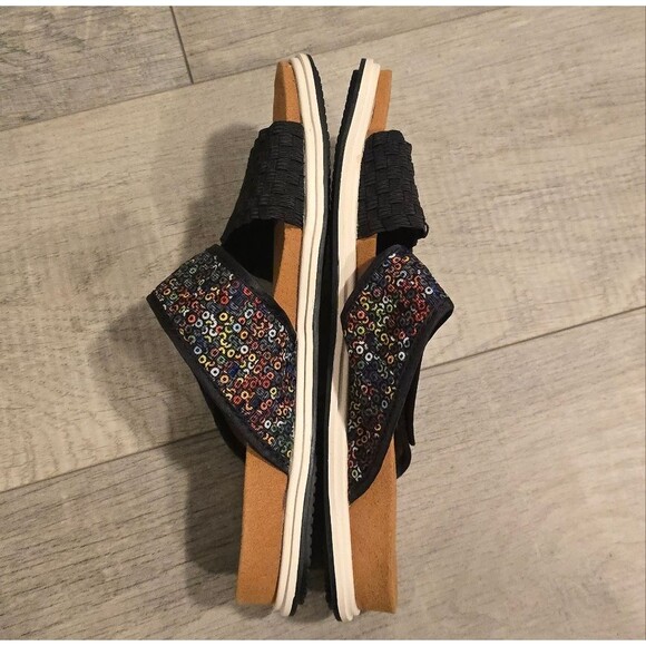 Bernie Mev Apollo Slide Sandals Black Multicolor Size US 9 - Picture 4 of 8